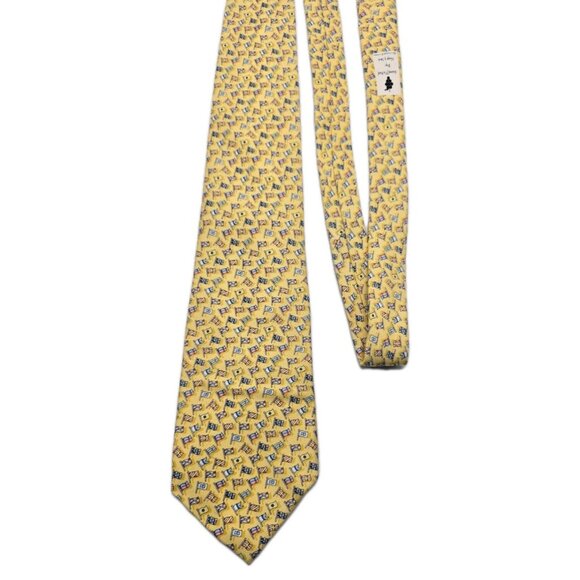 Vineyard Vines INTERNATIONAL MARITIME SIGNAL FLAGS All Over Print Men's Silk Tie - Picture 1 of 7